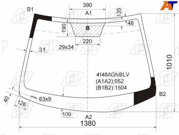 Стекло лобовое Hyundai Solaris 10-17  Kia Rio 11-17  Hyundai Accent 11-17 FUYAO 4148AGNBLV