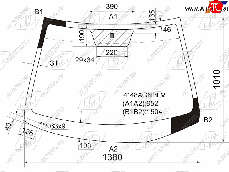 5 849 р. Стекло лобовое Hyundai Solaris 10-17  Kia Rio 11-17  Hyundai Accent 11-17 FUYAO 4148AGNBLV  с доставкой в г. Пермь