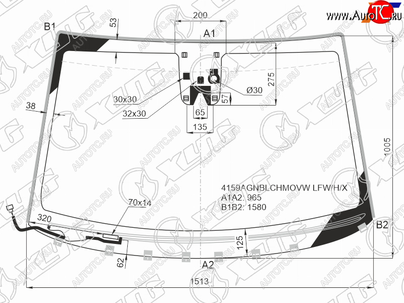 10 249 р. Стекло лобовое (Обогрев щеток Камера Датчик дождя Молдинг) Hyundai Tucson 15-21 XYG 4159AGNBLCHMOVW LFW/H/X  с доставкой в г. Пермь