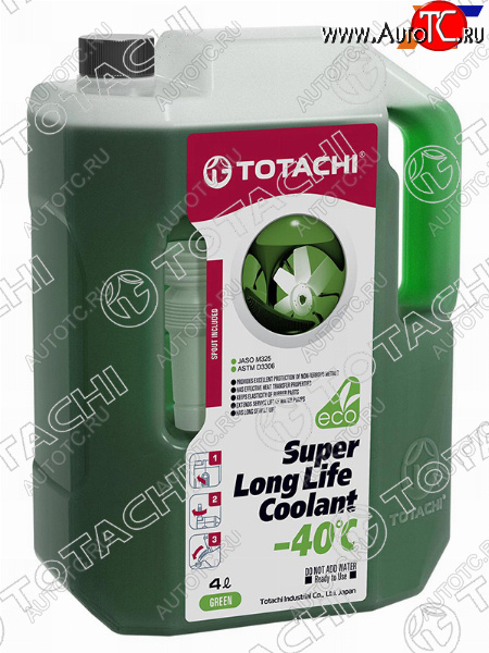 1 199 р. Антифриз (SUPER LLC 4 л. -40 C Зелёный) TOTACHI 41604  с доставкой в г. Пермь