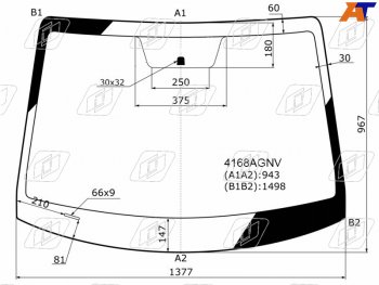 Стекло лобовое Hyundai Solaris 17-22  Accent 17-22  Solaris HS 24- FUYAO 4166AGNV