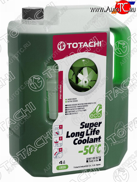 1 199 р. Антифриз (SUPER LLC 4 л. -50 C Зелёный) TOTACHI 41704  с доставкой в г. Пермь