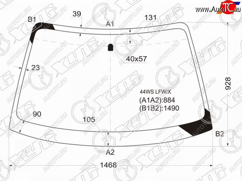 5 999 р. Стекло лобовое Subaru Impreza 00-07  Impreza WRX 00-07  Impreza WRX STI 00-07 XYG 44WS LFW/X  с доставкой в г. Пермь