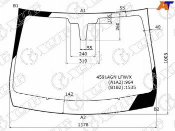Стекло лобовое LADA XRAY 15-  XRAY Cross 18- XYG 4591AGN LFW/X