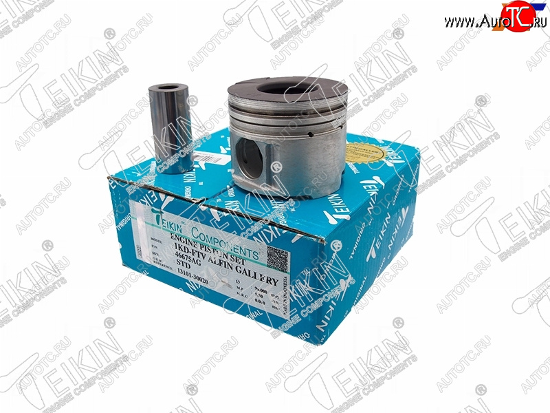 24 999 р. Поршень (к-т 4 шт с охлаждением) TOYOTA HILUX SURFLAND CRUISER KDJ9# 1KD-FTV 00-04 TEIKIN 46675AG STD  с доставкой в г. Пермь