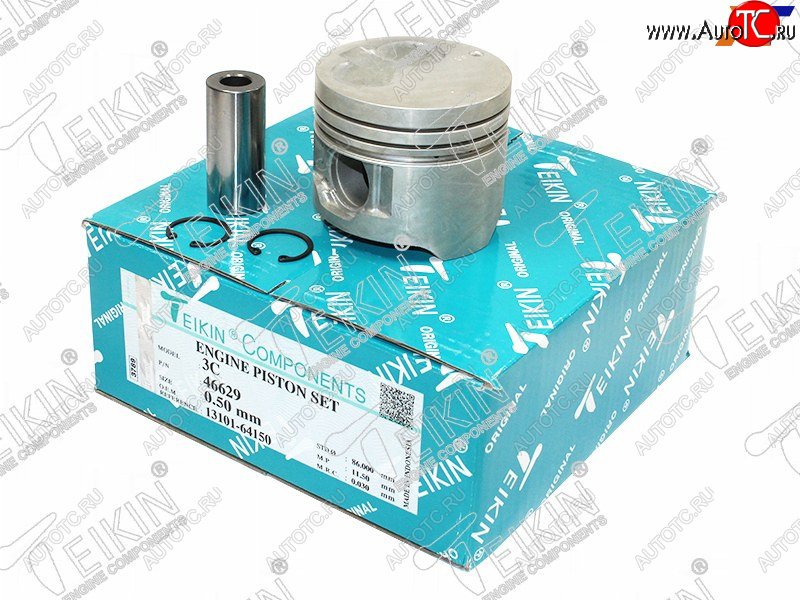 8 699 р. Поршень (к-т 4 шт без охлаждения) TOYOTA ESTIMALUCIDALITETOWNACE 3C-T 92-04 TEIKIN 46629 050  с доставкой в г. Пермь