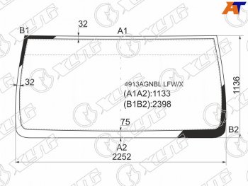 Стекло лобовое Man Tga-Series 00-07  Tgx-Series 07- XYG 4913AGNBL LFW/X