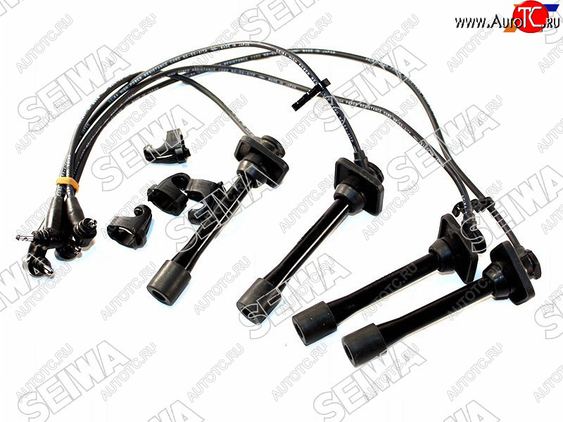 2 499 р. Провода высоковольтные TOYOTA CALDINA 92-98 4E5E-FE (квадратн. резин.) SEIWA 50004  с доставкой в г. Пермь