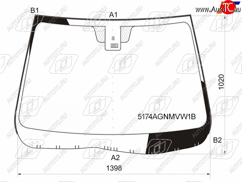 8 299 р. Стекло лобовое (Датчик дождя Молдинг) FUYAO Mazda 6 GH рестайлинг лифтбэк (2010-2012)  с доставкой в г. Пермь