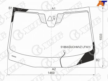 16 999 р. Стекло лобовое (Обогрев щеток Камера Датчик дождя Молдинг) Mazda 3 18- XYG 5188AGNCHMVZ LFW/X  с доставкой в г. Пермь. Увеличить фотографию 2