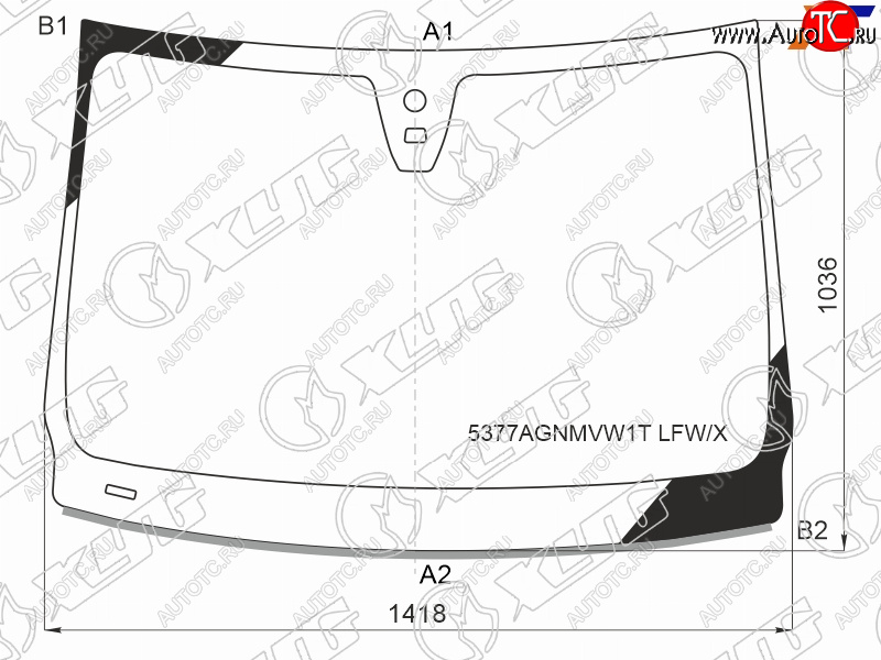 9 599 р. Стекло лобовое (Датчик дождя Молдинг) Mercedes-Benz B-Class 14-18 XYG 5377AGNMVW1T LFW/X  с доставкой в г. Пермь