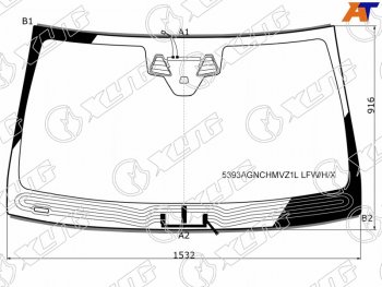 10 799 р. Стекло лобовое (Обогрев щеток Две камеры Датчик дождя Молдинг) Mercedes-Benz GLE Coupe 14-19 XYG 5393AGNCHMVZ1L LFW/H/X  с доставкой в г. Пермь. Увеличить фотографию 1