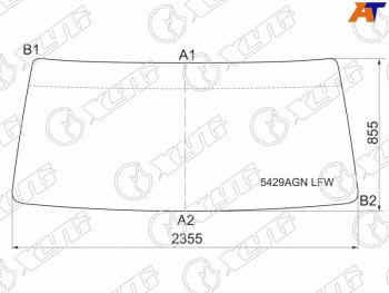 Стекло лобовое Mercedes-Benz Actros 96-  Foton Auman EST A (BJ4189) 22-  Sisu 6x2 00-  ГАЗ Валдай XYG 5429AGN LFW