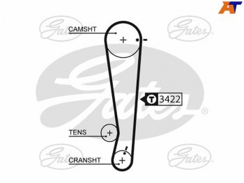 1 299 р. Ремень ГРМ HYUNDAI GETZ (1,1L) 02-09GETZ 1,1L 09-PICANTO 08- GATES 5511XS  с доставкой в г. Пермь. Увеличить фотографию 1