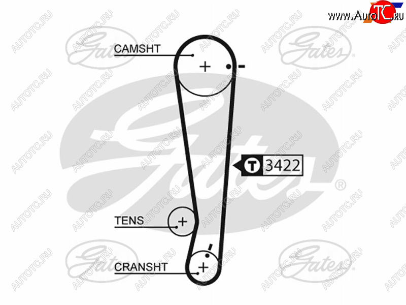 1 299 р. Ремень ГРМ HYUNDAI GETZ (1,1L) 02-09GETZ 1,1L 09-PICANTO 08- GATES 5511XS  с доставкой в г. Пермь