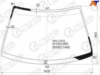 Стекло лобовое Subaru Impreza 92-00  Impreza WRX 92-00  Impreza WRX STI 94-00 XYG 55N LFW/X