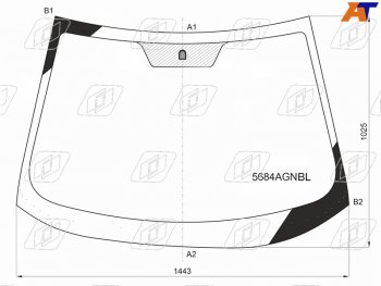Стекло лобовое Mitsubishi Lancer 07-17  Lancer Evolution 07-17 FUYAO 5684AGNBL