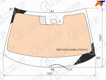 26 999 р. Стекло лобовое (Обогрев полный Камера Датчик дождя) Mitsubishi Outlander 18-22 XYG 5697AGNCHM96 LFW/W/X  с доставкой в г. Пермь. Увеличить фотографию 1