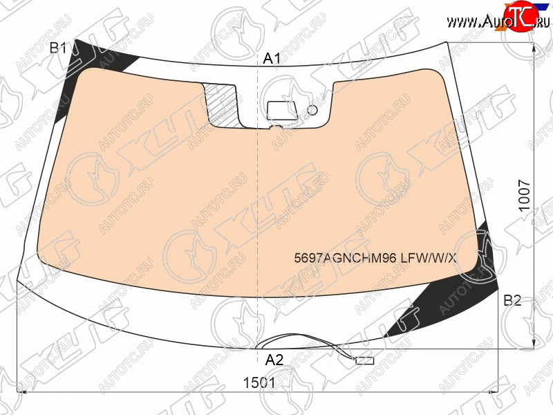 26 999 р. Стекло лобовое (Обогрев полный Камера Датчик дождя) Mitsubishi Outlander 18-22 XYG 5697AGNCHM96 LFW/W/X  с доставкой в г. Пермь