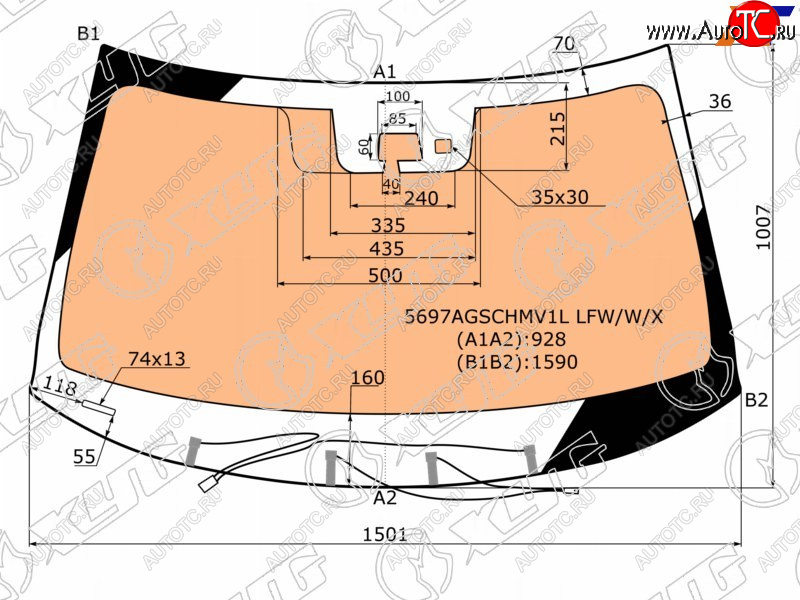 23 999 р. Стекло лобовое (Обогрев полный Камера Датчик дождя) Mitsubishi Outlander 12-18 XYG 5697AGSCHMV1L LFW/W/X  с доставкой в г. Пермь