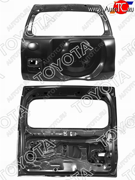 46 999 р. Дверь багажника (оригинал) TOYOTA  Toyota Land Cruiser Prado  J150 (2017-2025) 2-ой рестайлинг, 3-ий рестайлинг (Неокрашенная)  с доставкой в г. Пермь