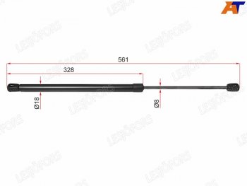 Упоры капота LESJOFORS Volkswagen Touareg  GP (2002-2010) дорестайлинг, рестайлинг
