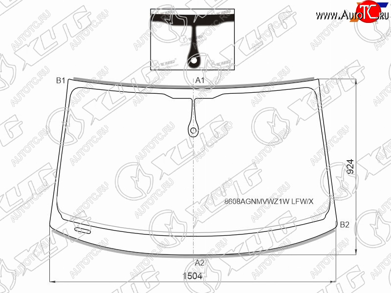 8 649 р. Стекло лобовое (Датчик дождя Молдинг) XYG Audi A7 4G лифтбэк рестайлинг (2014-2018)  с доставкой в г. Пермь