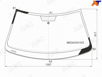 Стекло лобовое VOLKSWAGEN POLO V 35D HBK 09-4D SED 15-                                             AGC 8603AGSVWZ