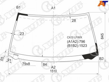 Стекло лобовое Toyota Avalon 94-00 XYG CX10 LFW/X