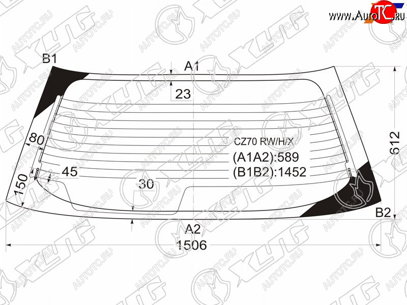 8 749 р. Стекло заднее (Цвет зеленый Обогрев) Mitsubishi RVR 91-97  Space Runner 91-99 XYG CZ70 RW/H/X  с доставкой в г. Пермь