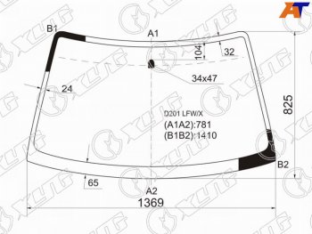 4 999 р. Стекло лобовое Mazda Demio 96-02  Ford Festiva 96-99 XYG D201 LFW/X  с доставкой в г. Пермь. Увеличить фотографию 1