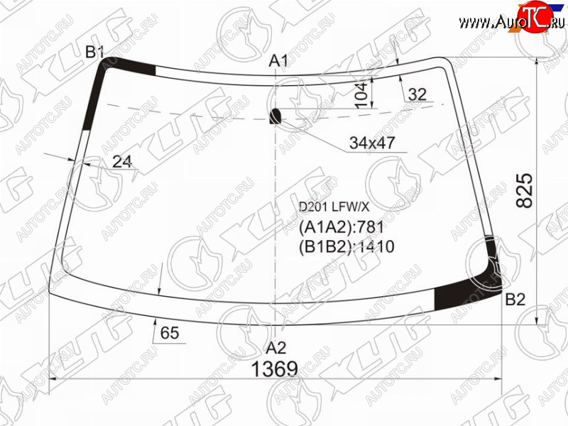 4 999 р. Стекло лобовое Mazda Demio 96-02  Ford Festiva 96-99 XYG D201 LFW/X  с доставкой в г. Пермь