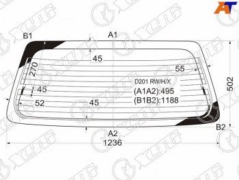 6 599 р. Стекло заднее (Цвет зеленый Обогрев) Mazda Demio 96-02 XYG D201 RW/H/X  с доставкой в г. Пермь. Увеличить фотографию 1
