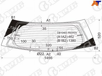 10 999 р. Стекло заднее с обогревом CADILLAC SRX 04-10 XYG DB10485 RW/H/X, db10485rwhx XYG DB10485 RW/H/X  с доставкой в г. Пермь. Увеличить фотографию 1