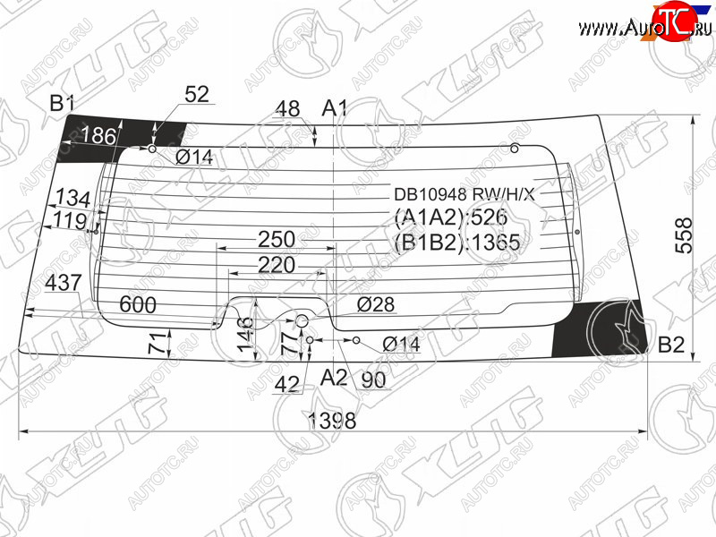9 849 р. Стекло заднее (Цвет зеленый Обогрев) Ford Explorer 05-11 XYG DB10948 RW/H/X  с доставкой в г. Пермь