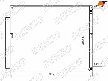 24 999 р. Радиатор кондиционера Toyota Land Cruiser Prado (J120) 02-09  Lexus GX470 02-09  Toyota 4Runner 02 DENSO DCN50017  с доставкой в г. Пермь. Увеличить фотографию 1