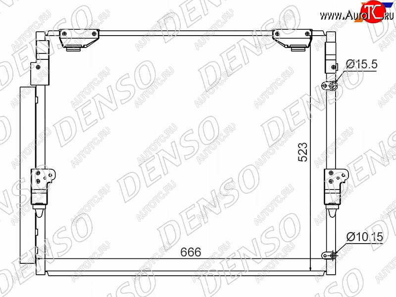 30 999 р. Радиатор кондиционера Toyota Land Cruiser (J200) 07-21  Lexus LX 07-23  Toyota Sequoia 07-22  Tun DENSO DCN50036  с доставкой в г. Пермь