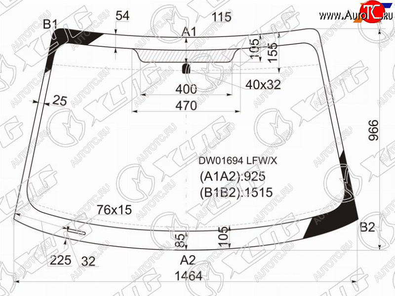 5 699 р. Стекло лобовое Ford Focus 98-04 XYG DW01694 LFW/X  с доставкой в г. Пермь