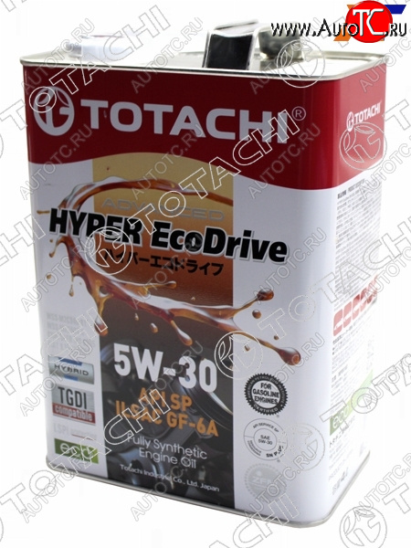 4 099 р. Масло моторное cинтетическое TOTACHI HYPER Ecodrive 5W-30 SPGF-6A 4л TOTACHI E0304  с доставкой в г. Пермь