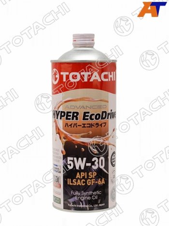 1 299 р. Масло моторное cинтетическое TOTACHI HYPER Ecodrive 5W-30 SPGF-6A 1 л TOTACHI E0301  с доставкой в г. Пермь. Увеличить фотографию 1