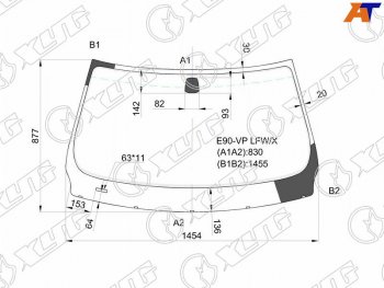 Стекло лобовое BMW 3-Series 05-14  M3 06-13 XYG E90-VP LFW/X