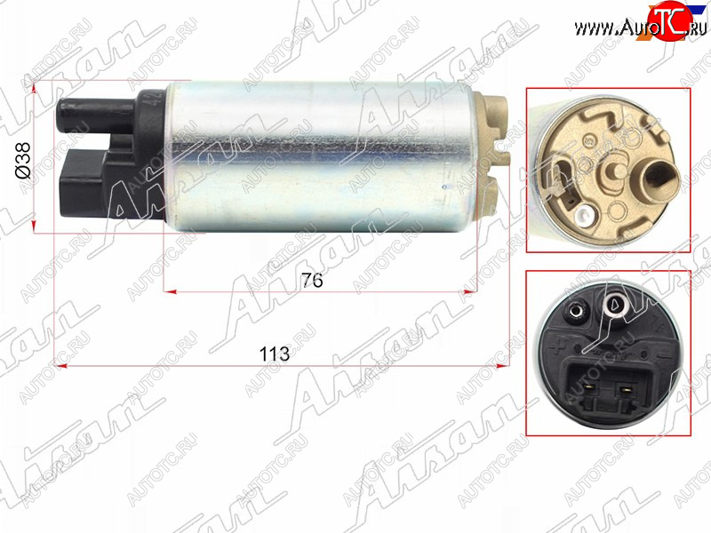 10 699 р. Топливный насос 1NZFE,2NZFE,1ZZFE 00-,2UZFE UZJ100 98-,3SFE,4SFE,4VZ,4AFE,5AFE                     AISAN EFP1-28280  с доставкой в г. Пермь