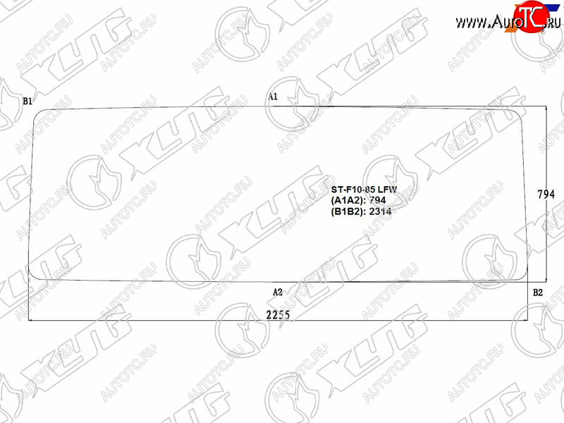12 599 р. Стекло лобовое Volvo F10 85-93  F12 85-93 XYG F10-85 LFW  с доставкой в г. Пермь