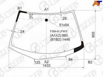 Стекло лобовое Mitsubishi Diamante 95-05 XYG F36A-R LFW/X