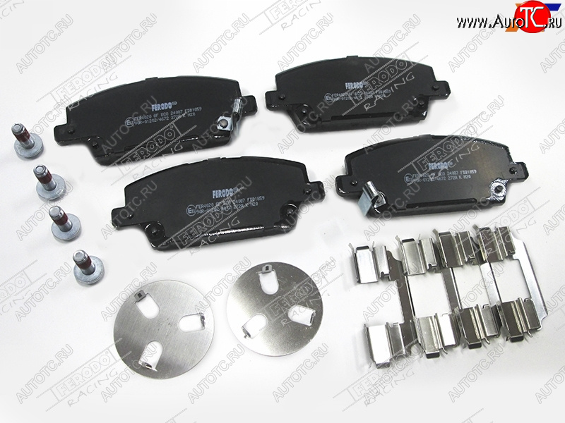 4 649 р. Колодки тормозные FERODO (передние) Honda Civic FD седан дорестайлинг (2005-2008)  с доставкой в г. Пермь