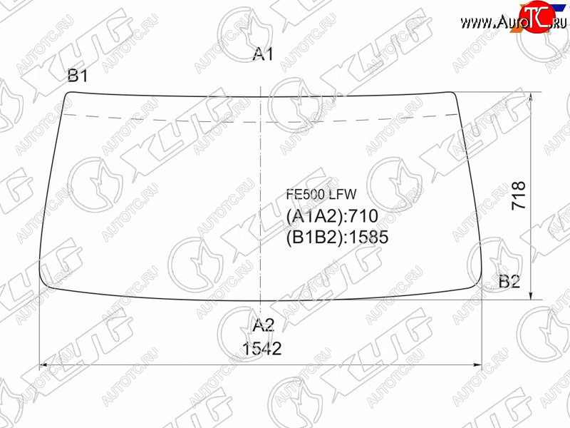 8 949 р. Стекло лобовое Mitsubishi Fuso Canter FE5 93-02  Fuso Canter FE6 93-02 XYG FE500 LFW  с доставкой в г. Пермь