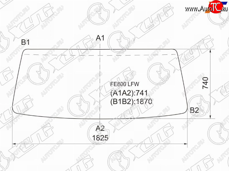 7 199 р. Стекло лобовое Dongfeng DF47 06-19  Mitsubishi Fuso Canter FE8 02-22 XYG FE800 LFW  с доставкой в г. Пермь