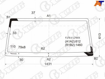 Стекло лобовое Toyota Land Cruiser 80- XYG FJ79-V LFW/X