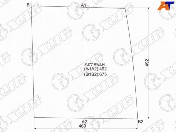 5 699 р. Стекло заднее (Цвет зеленый) Toyota Land Cruiser 84-  Land Cruiser Prado (J70) 87-96 XYG FJ77 RW/LH  с доставкой в г. Пермь. Увеличить фотографию 1