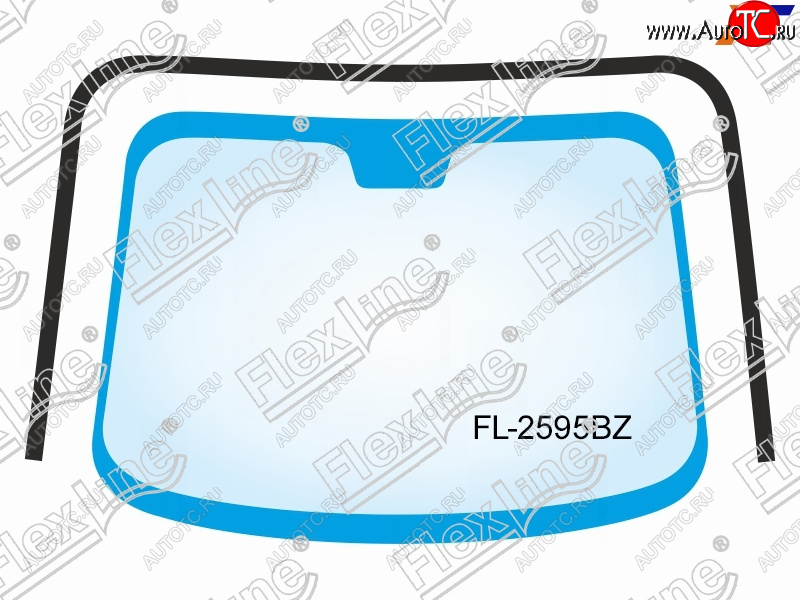 2 599 р. Молдинг лобового стекла (П-образный) FLEXLINE Subaru Tribeca (2008-2014)  с доставкой в г. Пермь